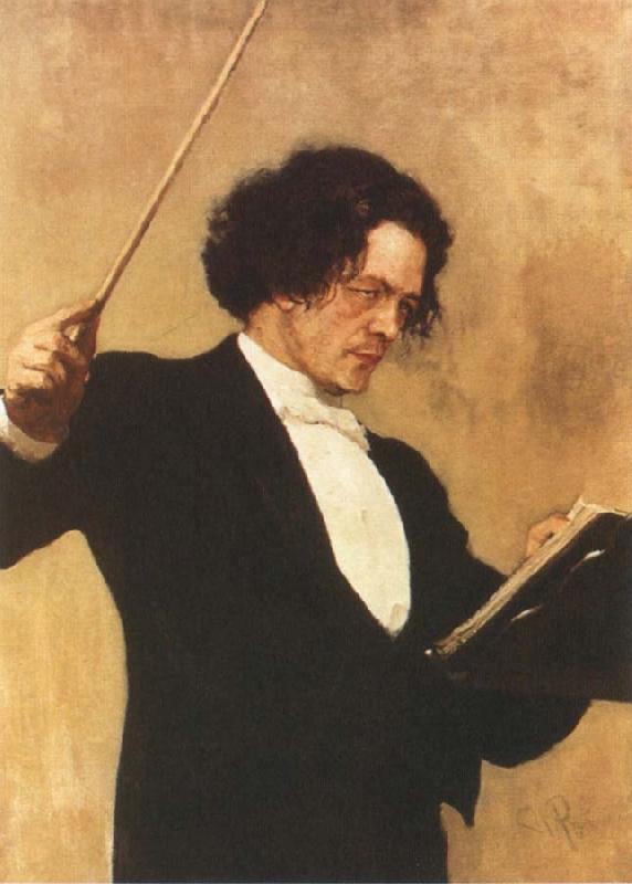 Ilya Repin Portrait of Anton Rubinstein Germany oil painting art